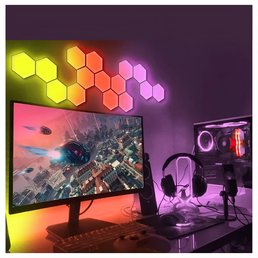 Luces Hexagonales Modulares 5 Modos LED